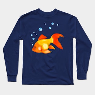 Goldfish Bubbles Long Sleeve T-Shirt